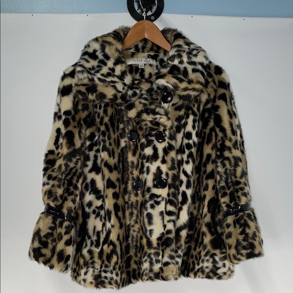LAUNDRY by SHELLI SEGAL FAUX FUR COAT FTL-12-120